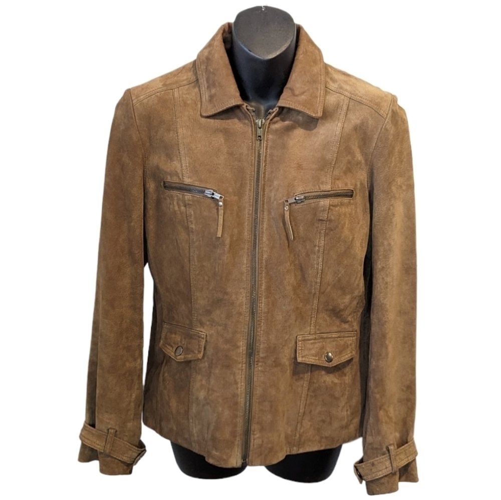 Le Grenier Light Brown Suede Jacket medium